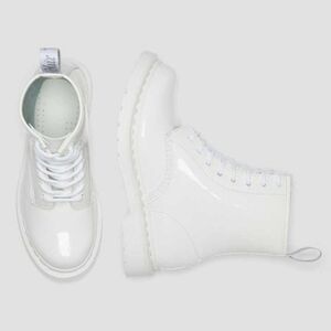White Patent Leather Boots